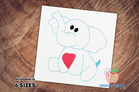 Cute Baby Elephant Sketch: Design Review for Small Business