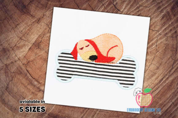 Dog Sleeping on the Bone Applique Review