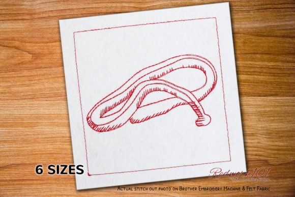 Giant Predatory Worm Lineart: A Gift Shop Embroidery Review