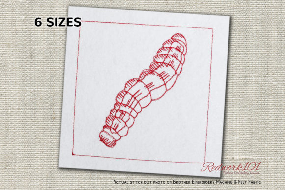 Oak Worm Bluework – A Seasonal Embroidery Review