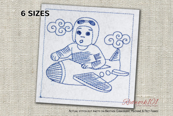 Pilot with Goggles Redwork: Review for Personalized Gifts