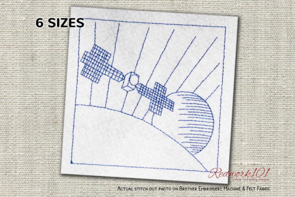 Satellite with Solar Panels Redwork: A Seller Review